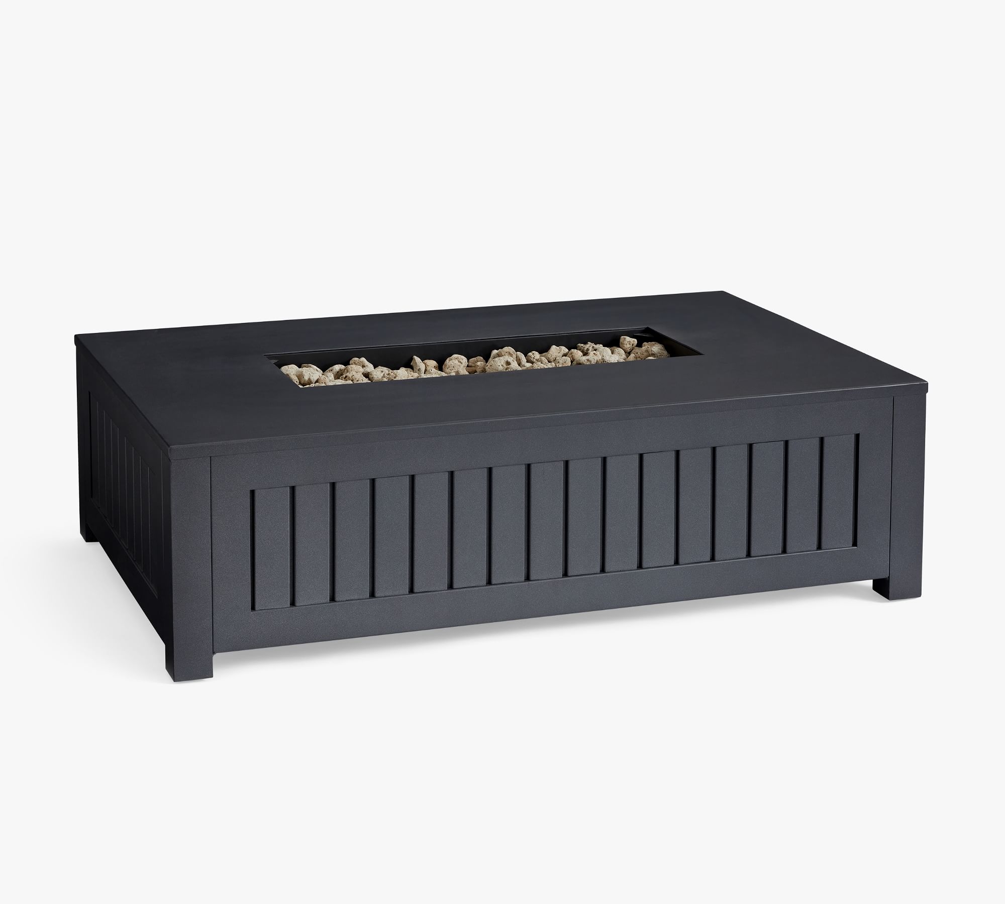 Indio Metal Rectangular Fire Pit Table (50")