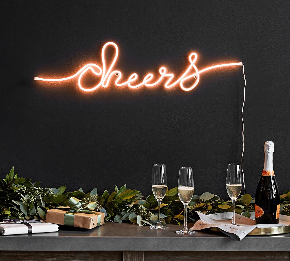 Lit Cheers Sign