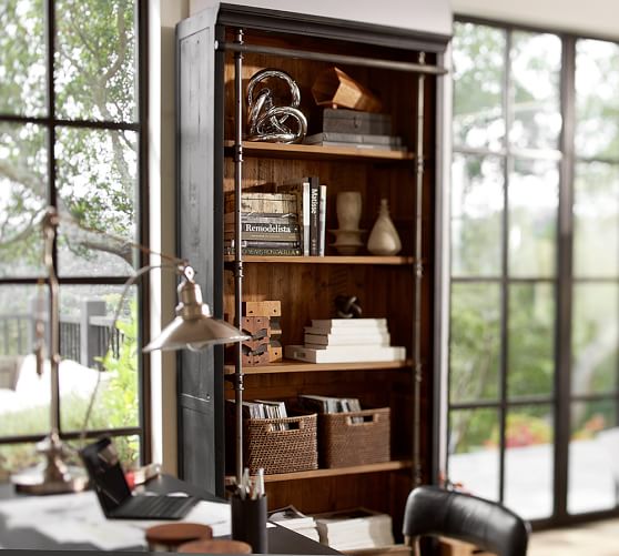 Pottery barn store industrial bookshelf