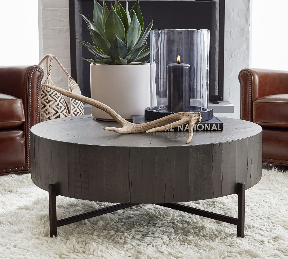 40 round deals wood coffee table