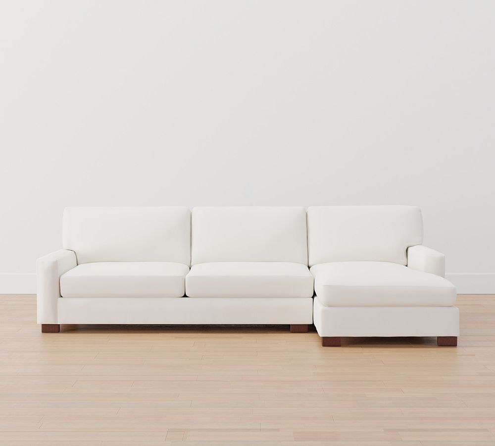 Turner Square Arm Chaise Sectional (103&quot;-128&quot;)