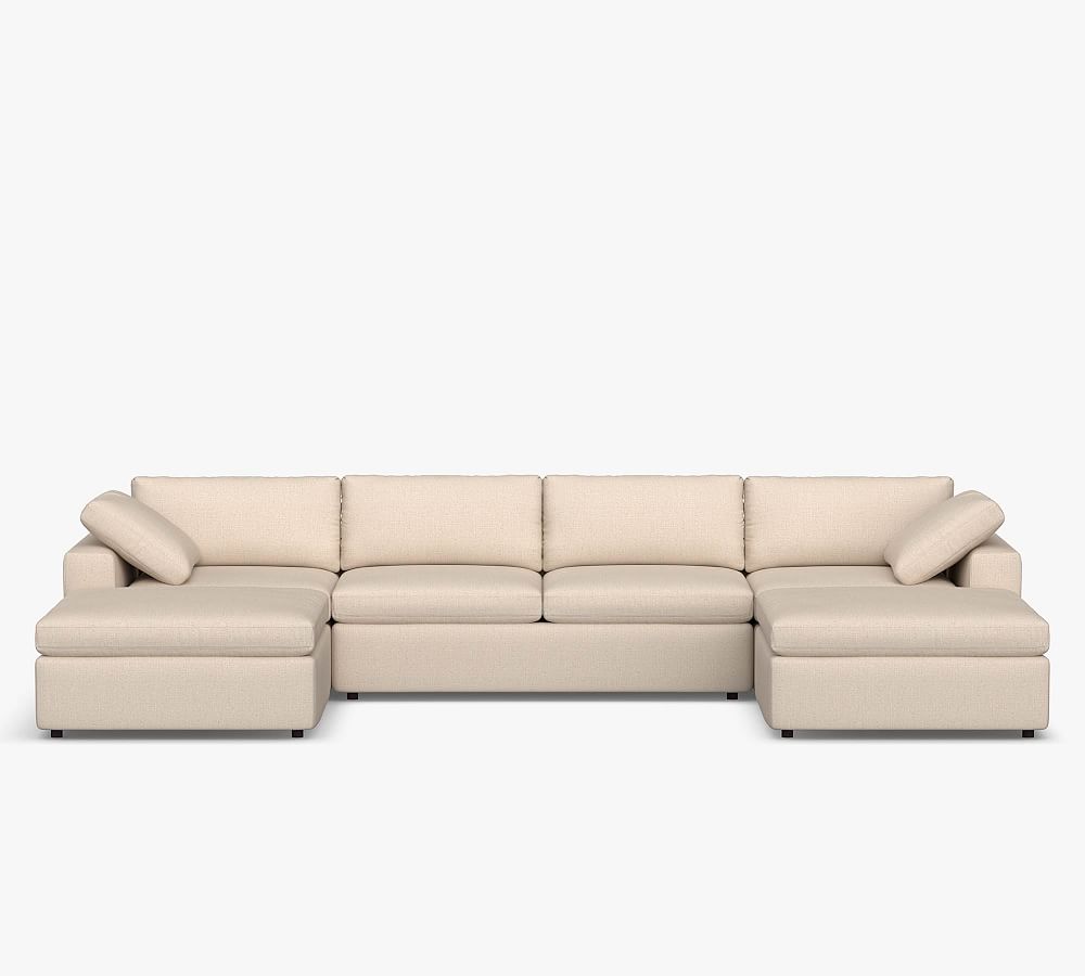 Dream Wide Arm Double Chaise Sectional