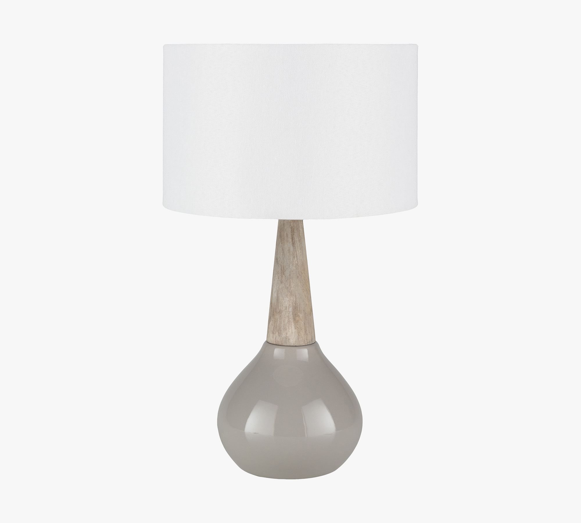 Cowan Ceramic & Wood Table Lamp