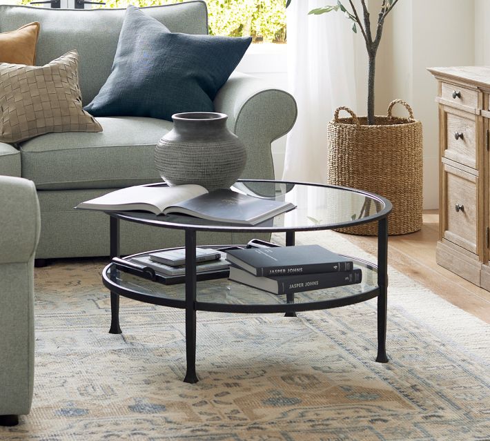 Coloma Round Storage Coffee Table