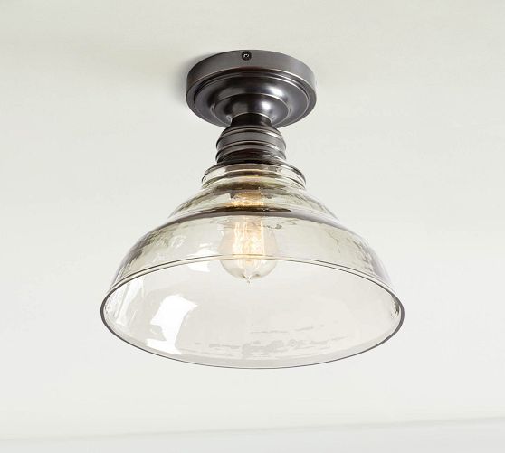 Pottery barn store flush mount chandelier