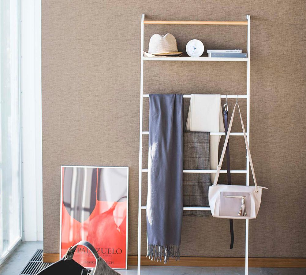 Tower Leaning Ladder With Shelf Pottery Barn