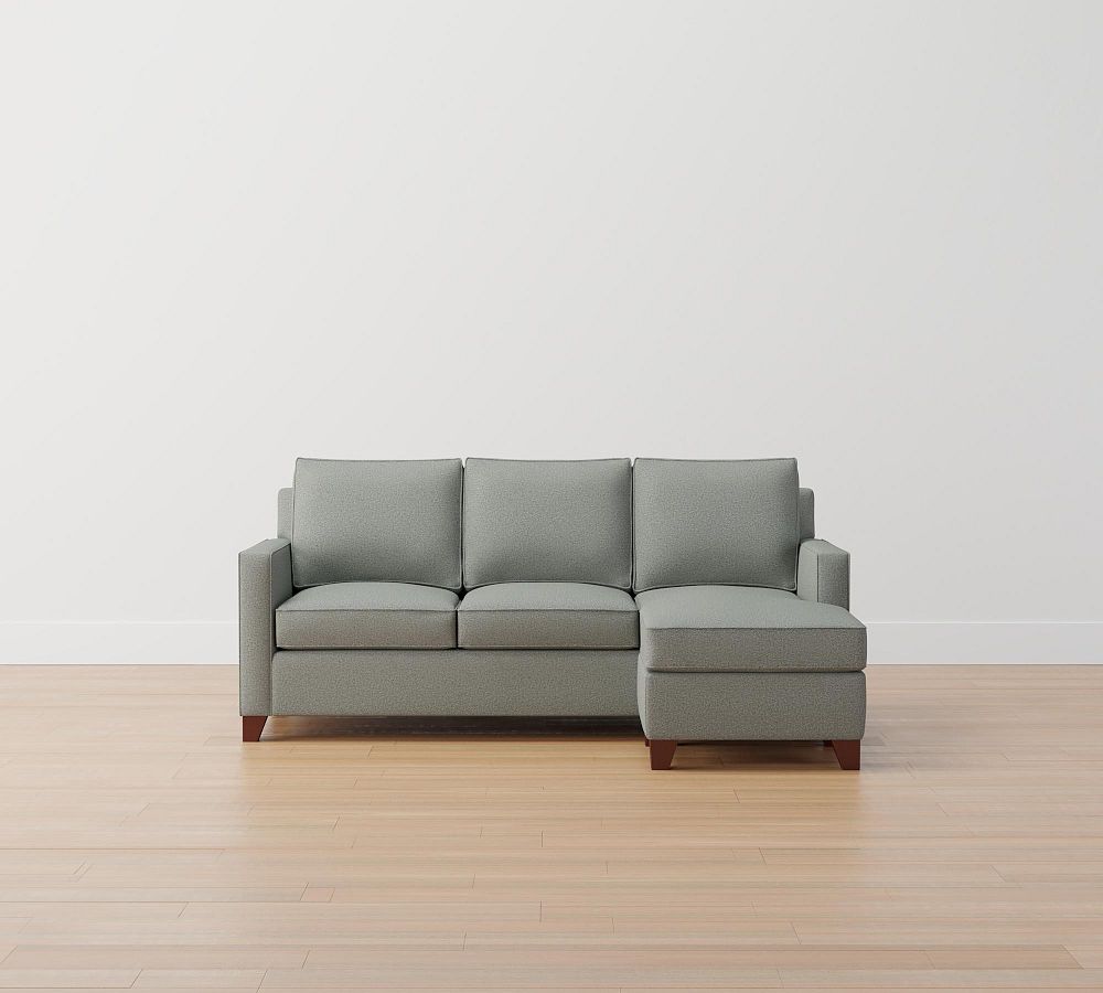 Cameron Square Arm Reversible Sleeper Chaise Sectional (Storage Available)