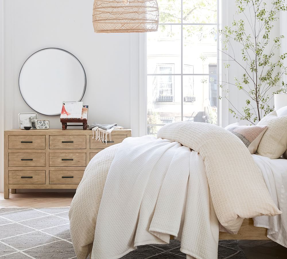 Madalyn Round Beveled Edge Wall Mirror 36" Pottery Barn