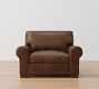 Turner Roll Arm Leather Chair