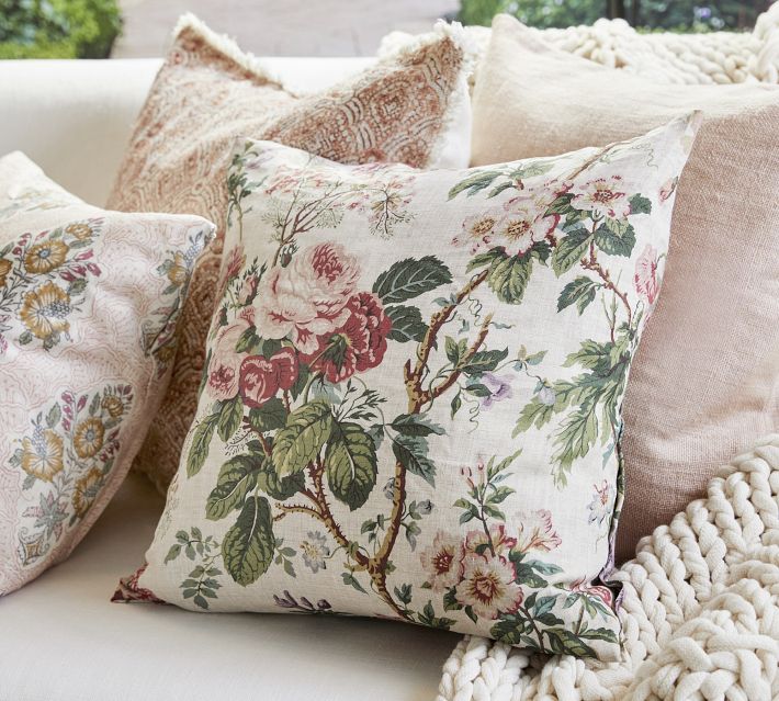 Floral pillows 2025 pottery barn