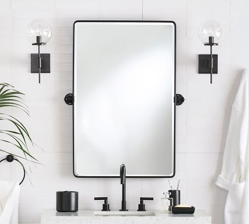 Pottery barn bathroom medicine best sale cabinet