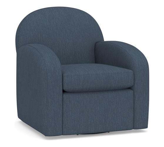 Pottery barn round online swivel chair