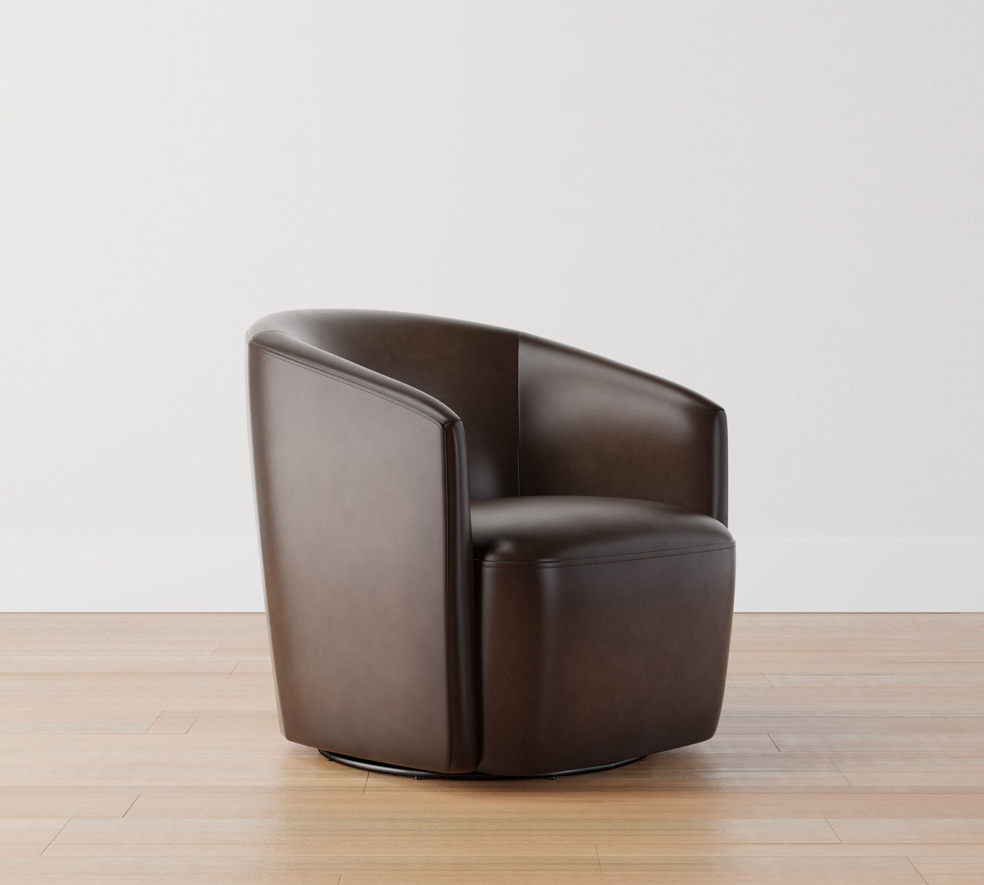 Preston Leather Swivel Chair