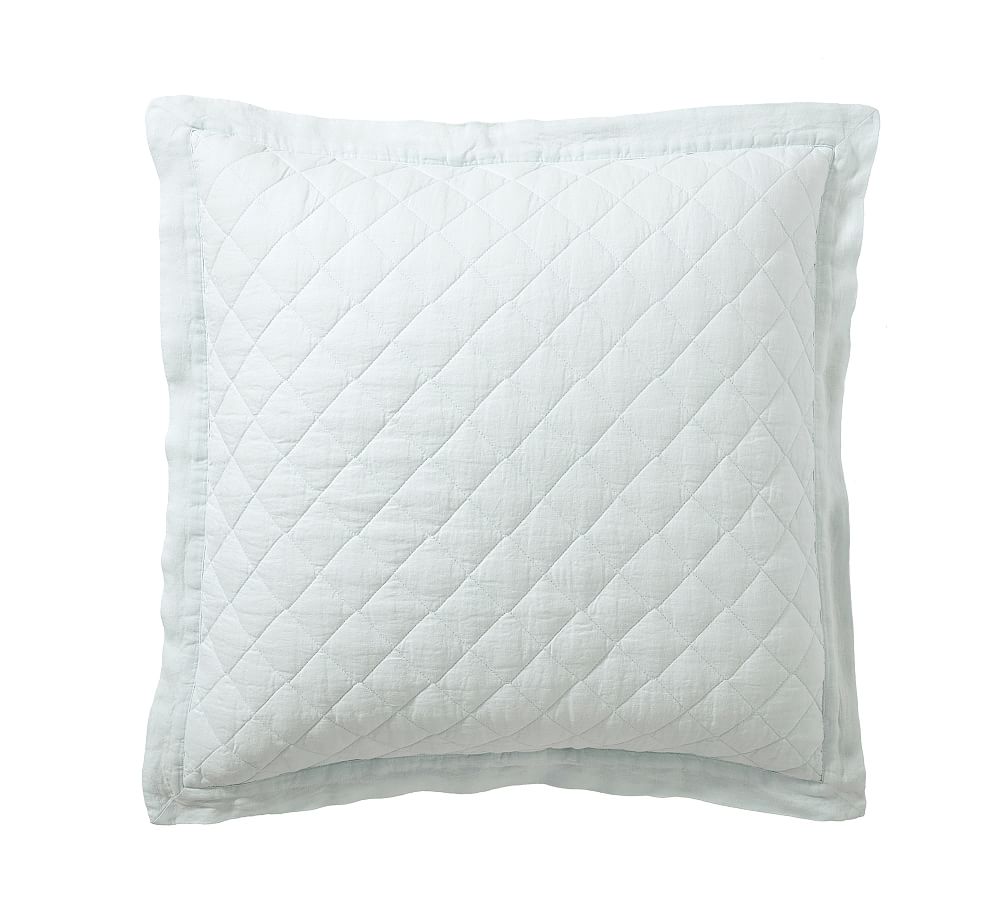 Belgian Flax Linen Diamond Quilt & Shams