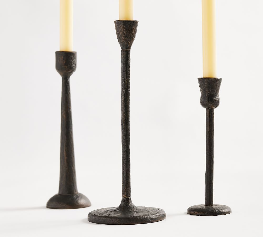 Rio Bronze Taper Candleholder