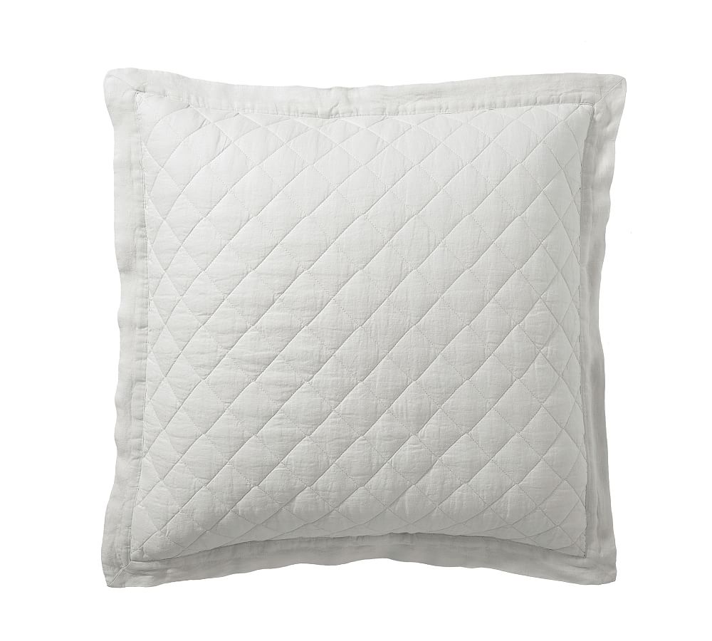 Belgian Flax Linen Diamond Quilt & Shams