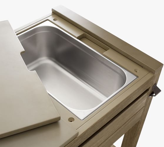 Indio Eucalyptus Outdoor Kitchen Island | Pottery Barn