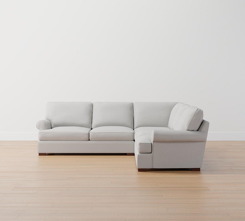 Townsend Roll Arm 3-Piece L-Shaped Sectional
