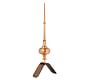 Cassandra Copper Finial with Roof Mount
