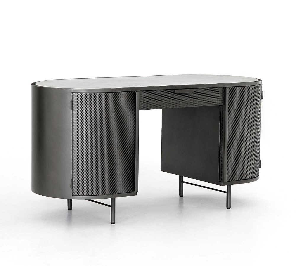 Casoli Marble Top Executive Desk Pottery Barn