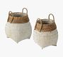 Resme Handwoven Jute &amp; Bamboo Baskets - Set Of 2
