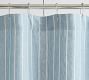 Belgian Flax Linen Striped Shower Curtain