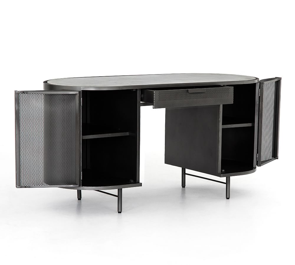 Casoli Marble Top Executive Desk Pottery Barn