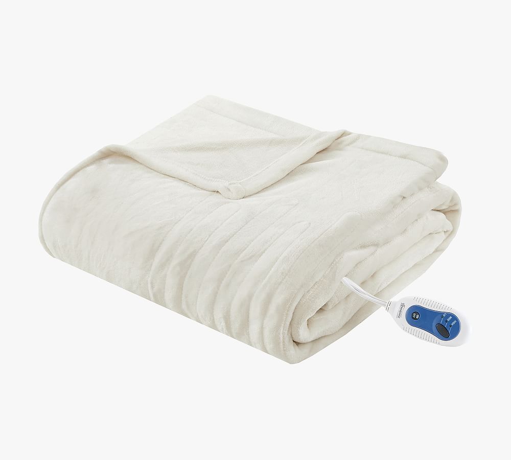 Pottery barn heated discount blanket