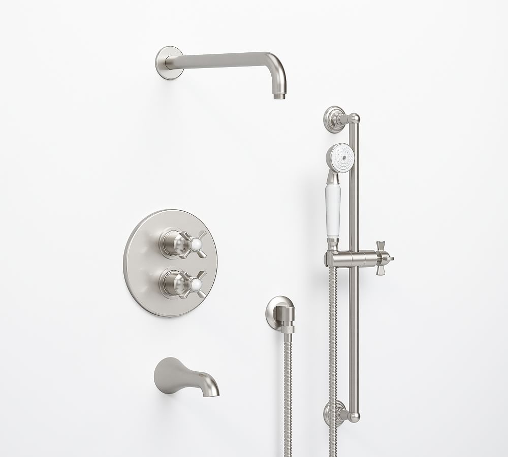 Sussex Thermostatic Bathtub &amp; Shower Set with Handshower