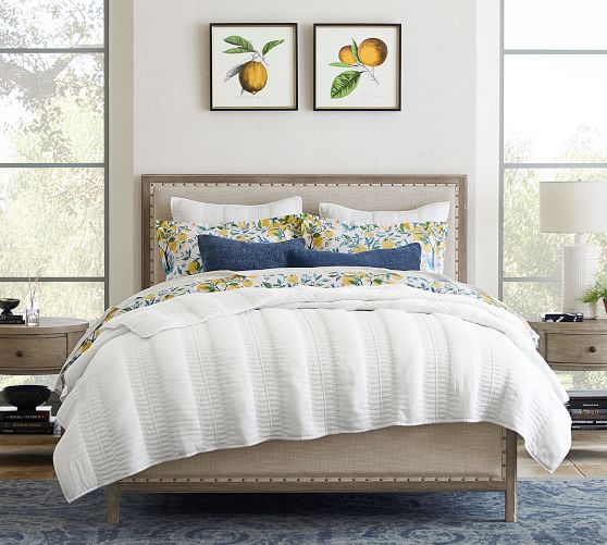 Pottery barn store lemon duvet