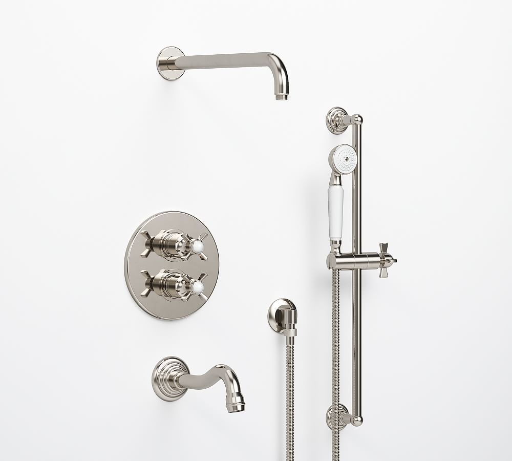 Langford Thermostatic Bathtub &amp; Shower Set with Handshower