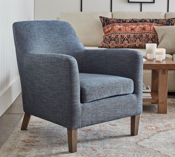 Small upholstered deals chair with arms