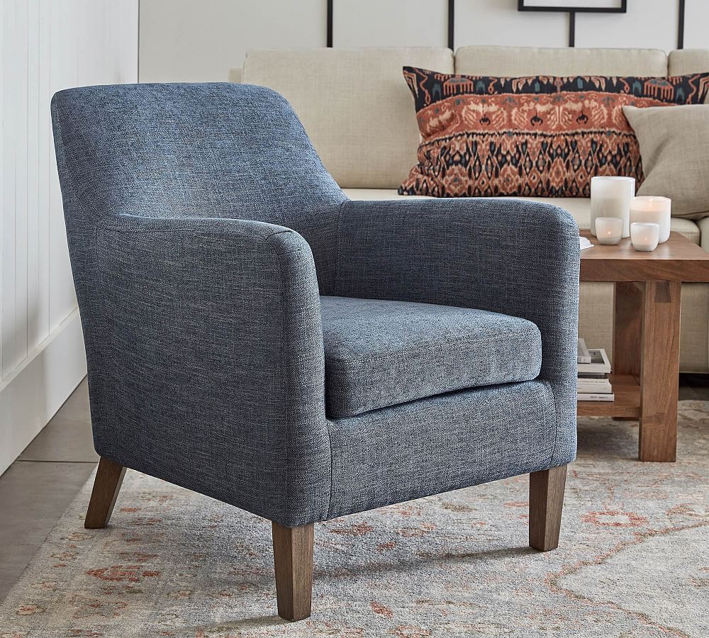 Burton Upholstered Armchair Pottery Barn