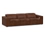 Ultra Lounge Square Arm Leather Modular Sofa (111&quot;)