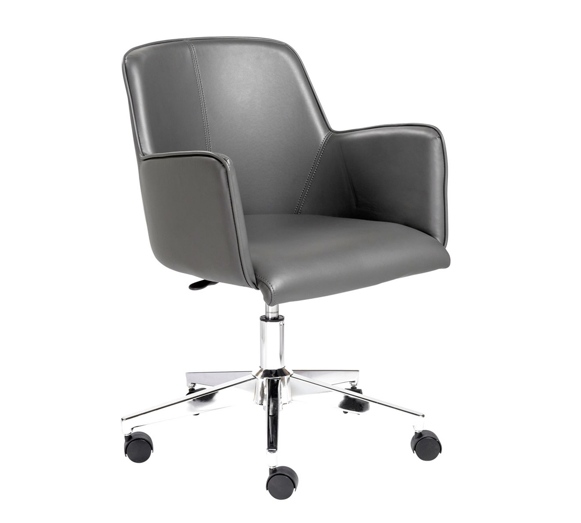 Leo Faux Leather Swivel Desk Chair