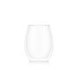 Bodum Skal Double Wall Merlot Stemless Glass - Set of 2
