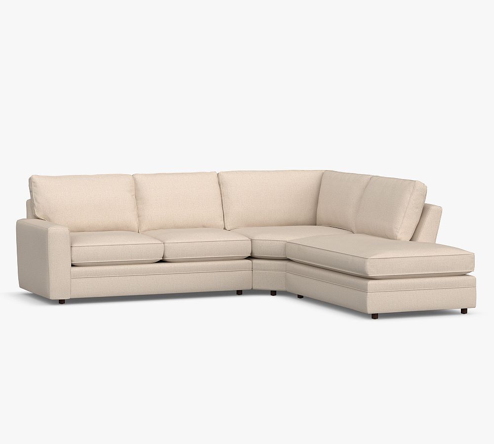 Pearce Square Arm Upholstered 3-Piece Bumper Sectional