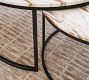 Delaney Round Calacatta Marble Nesting Coffee Tables