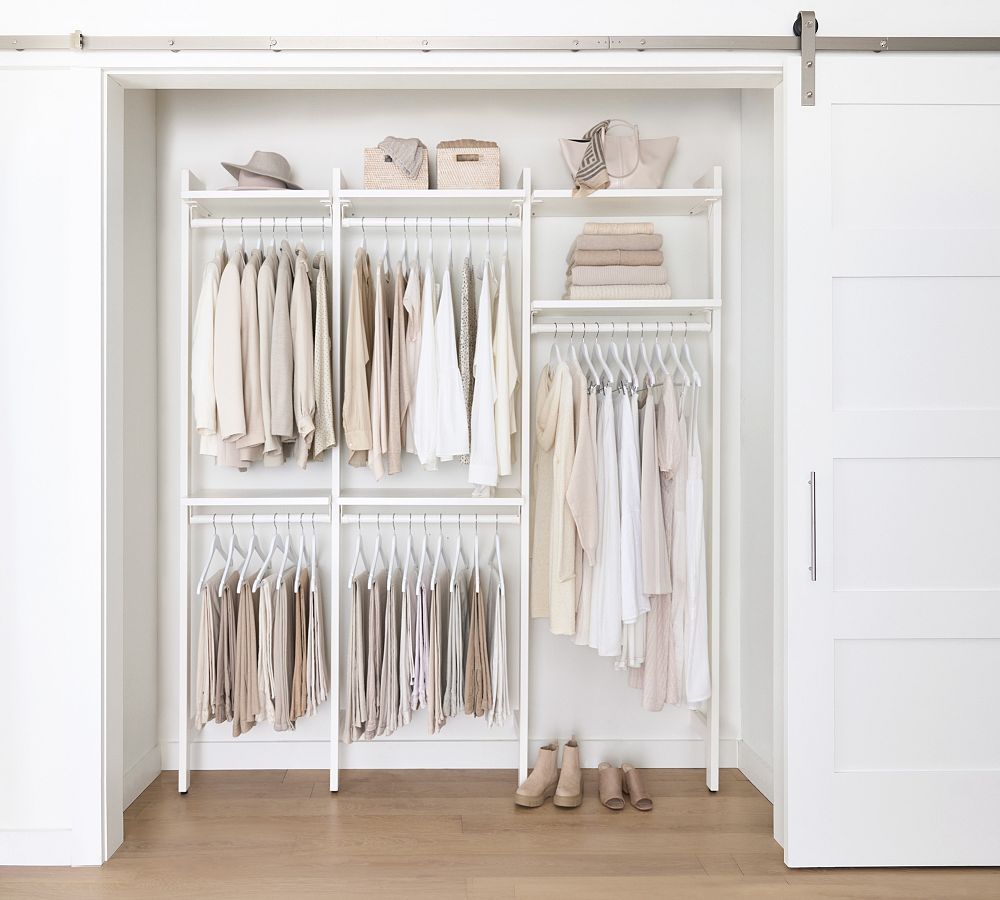 Essential&#160;Reach-In&#160;Closet by Hold Everything, 6' Complete Hanging System&#8203;