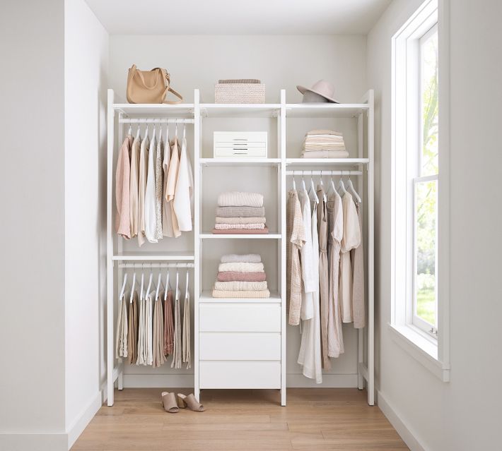 Essential Walk In Closet by Hold Everything 6 Hanging System with