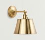 Tapered Metal Shade Straight Arm Sconce