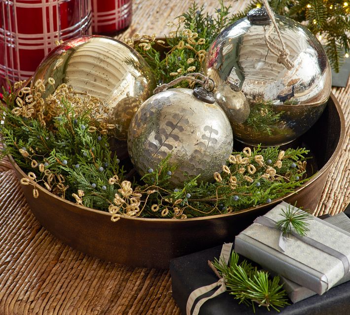 Antiqued Metal Decorative Bowl