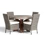 Abbott Concrete &amp; Acacia Dining Table + Huntington Chair Dining Set