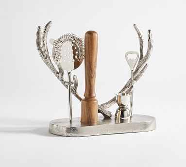 Figural Stag Antler Bar Tools | Pottery Barn