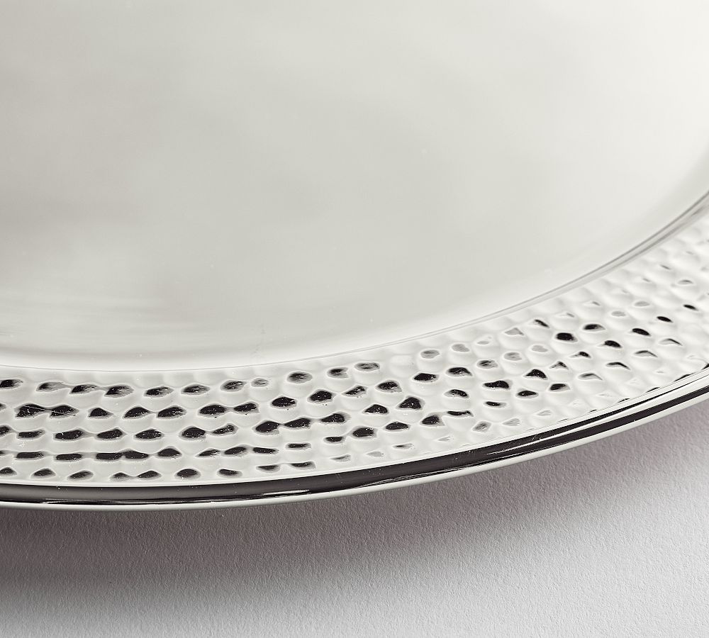 Hammered Nickel Chargers Pottery Barn