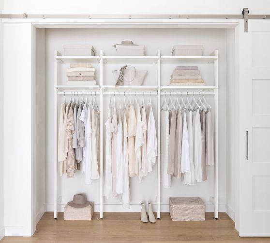 Essential Reach-in Closet By Hold Everything, 7' Long Hanging System 