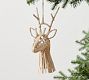 Wooden Buck Head Ornament