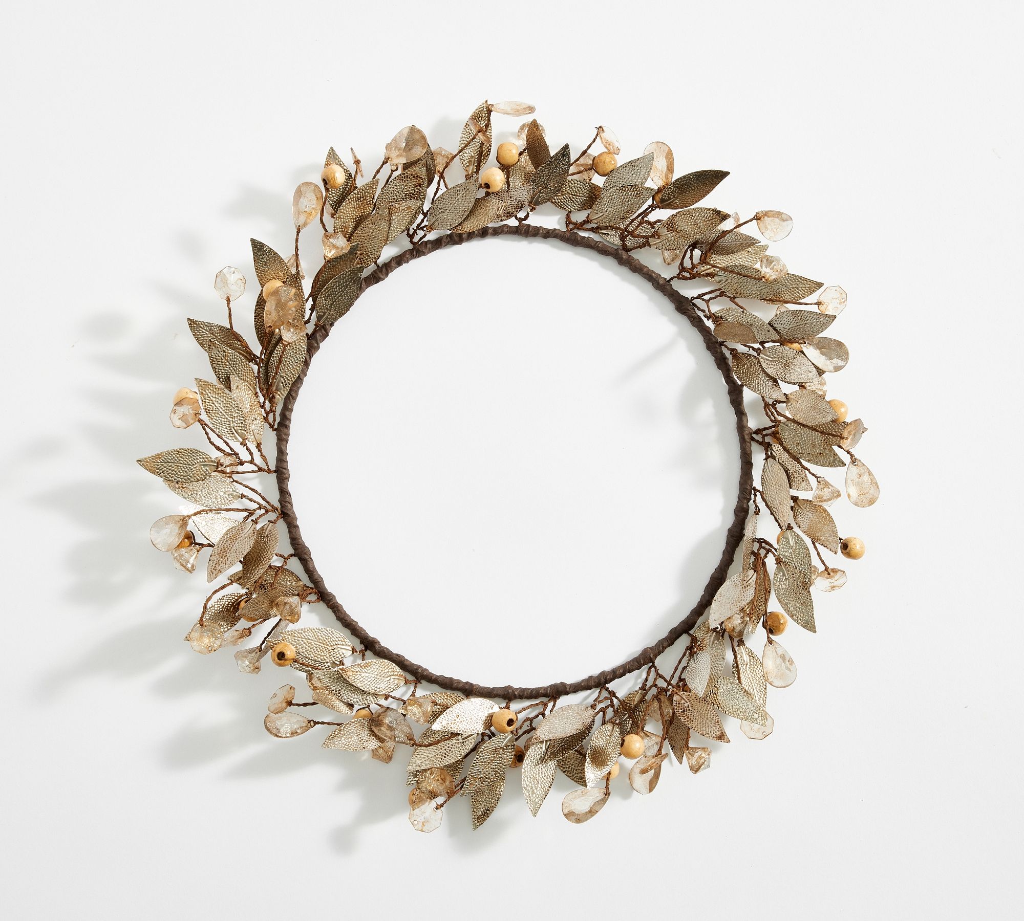 Rustic Leaf Wreath Chargers
