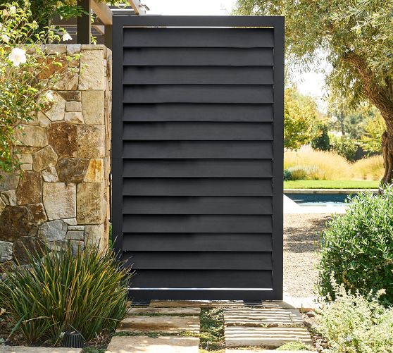 Malibu Metal Outdoor Privacy Screen (80") Pottery Barn