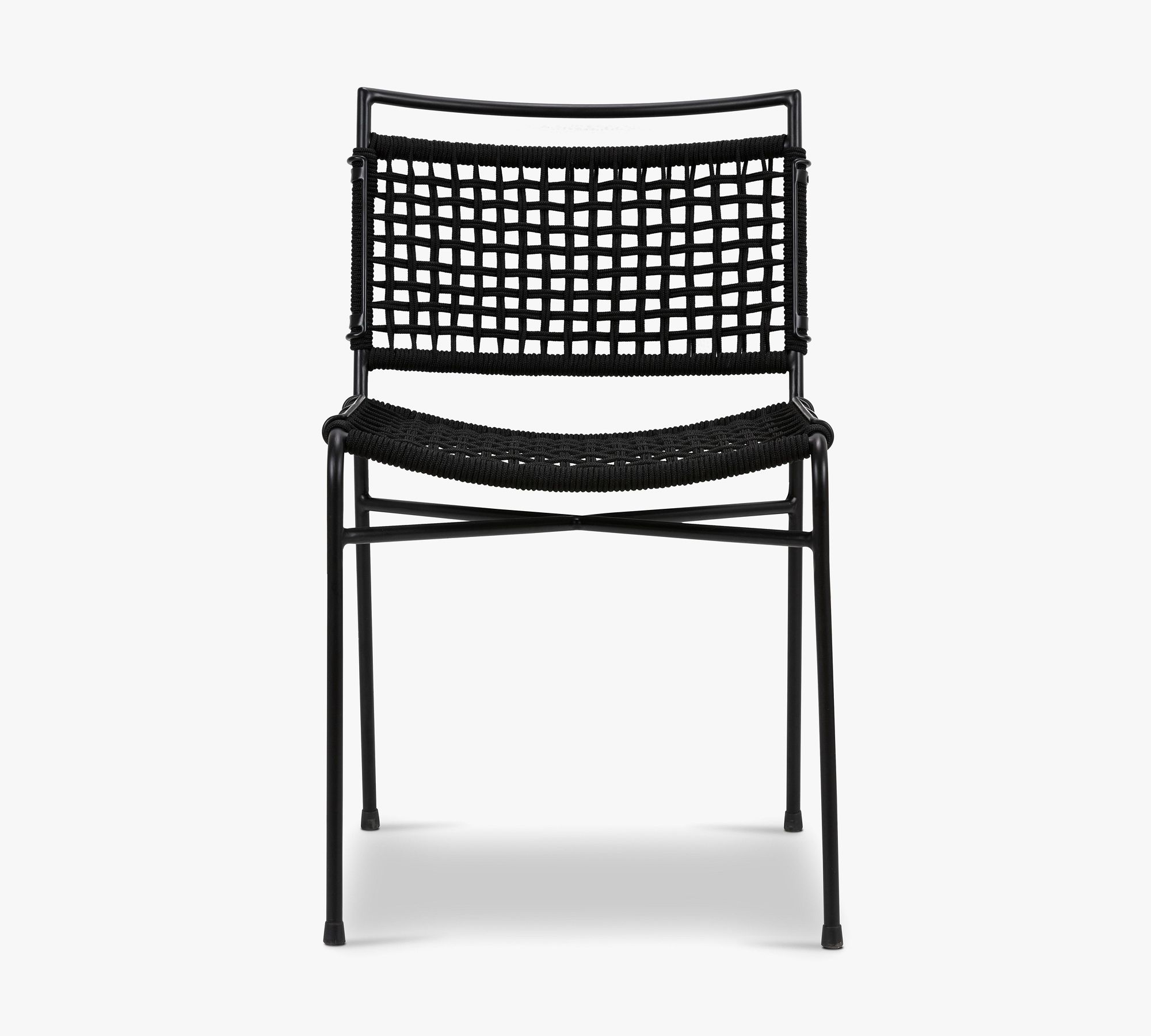 Perkins Metal & Rope Outdoor Dining Chairs - Set of 2